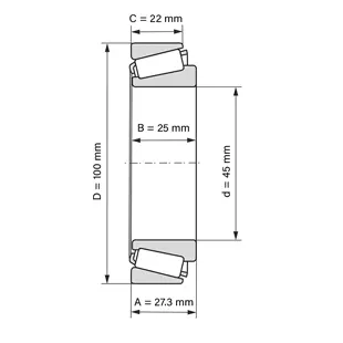 Tehnički crtež 30309 J2/Q